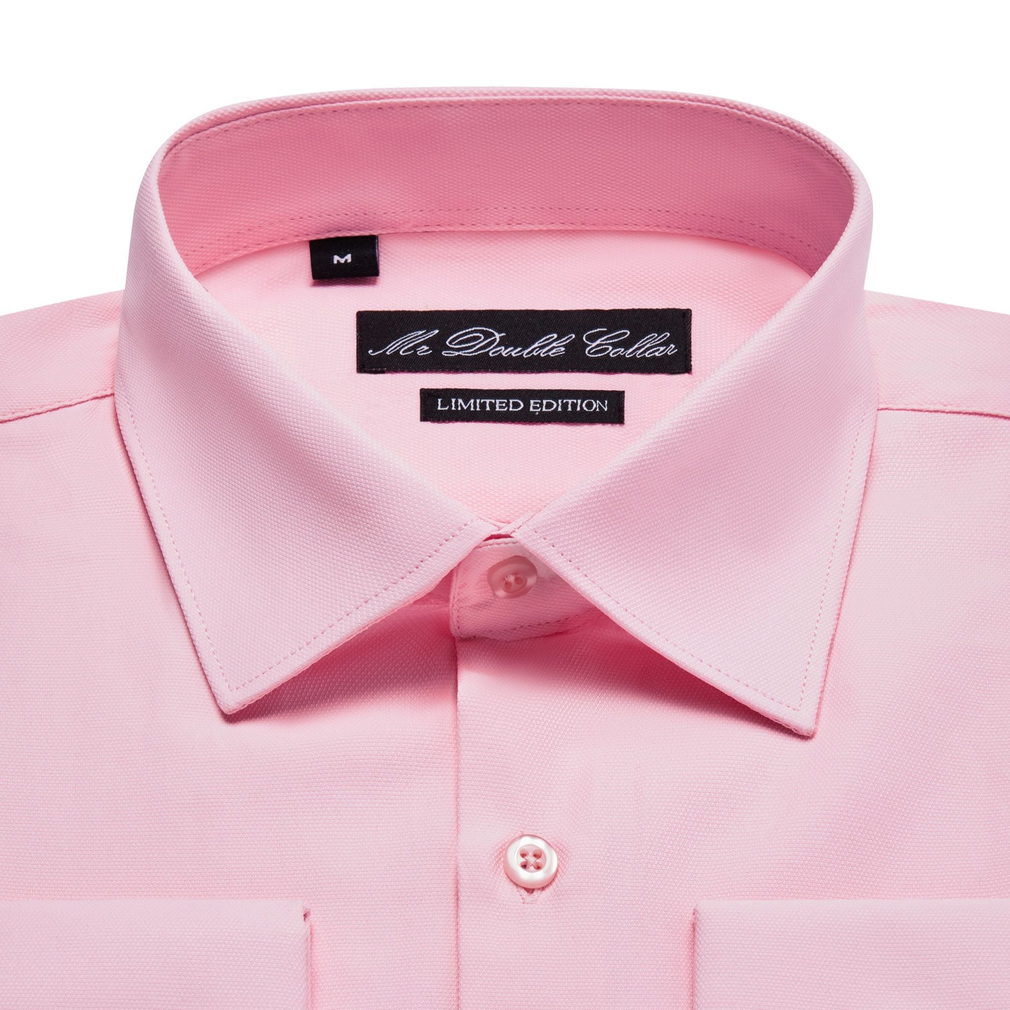 Mens Italian Double Cuff Formal Pink Shirt Slim Fit Include Metal Cuff MrDoubleCollar Mens Italian Double Cuff Formal Pink Shirt Slim Fit Include Metal Cuff MrDoubleCollar